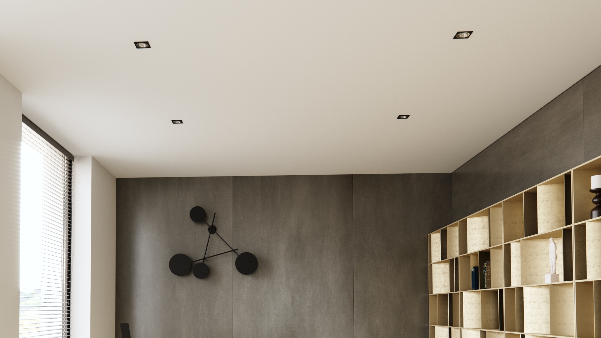 Ceiling eyelets in the office
